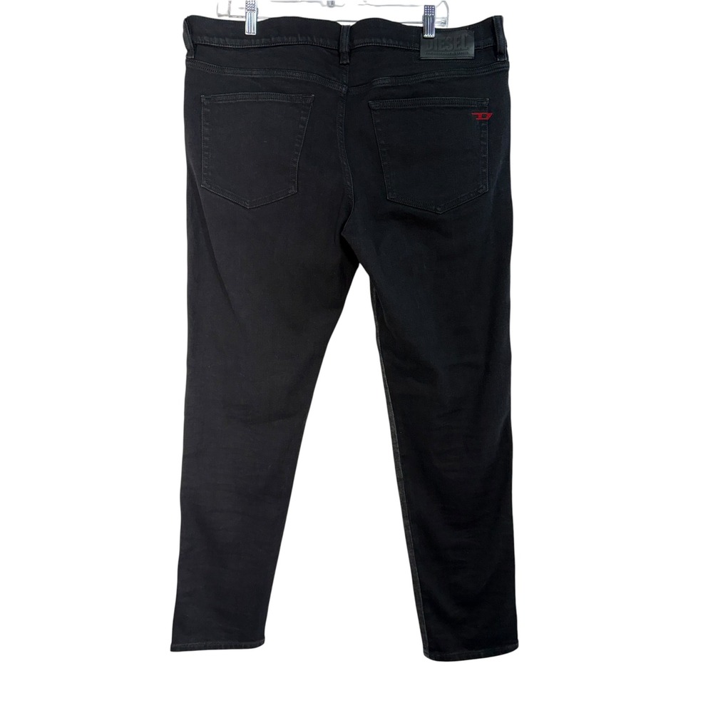 Diesel D-Strukt Slim Stretch Jeans Mens 38x32 Black Denim Grunge Pants (HH19)